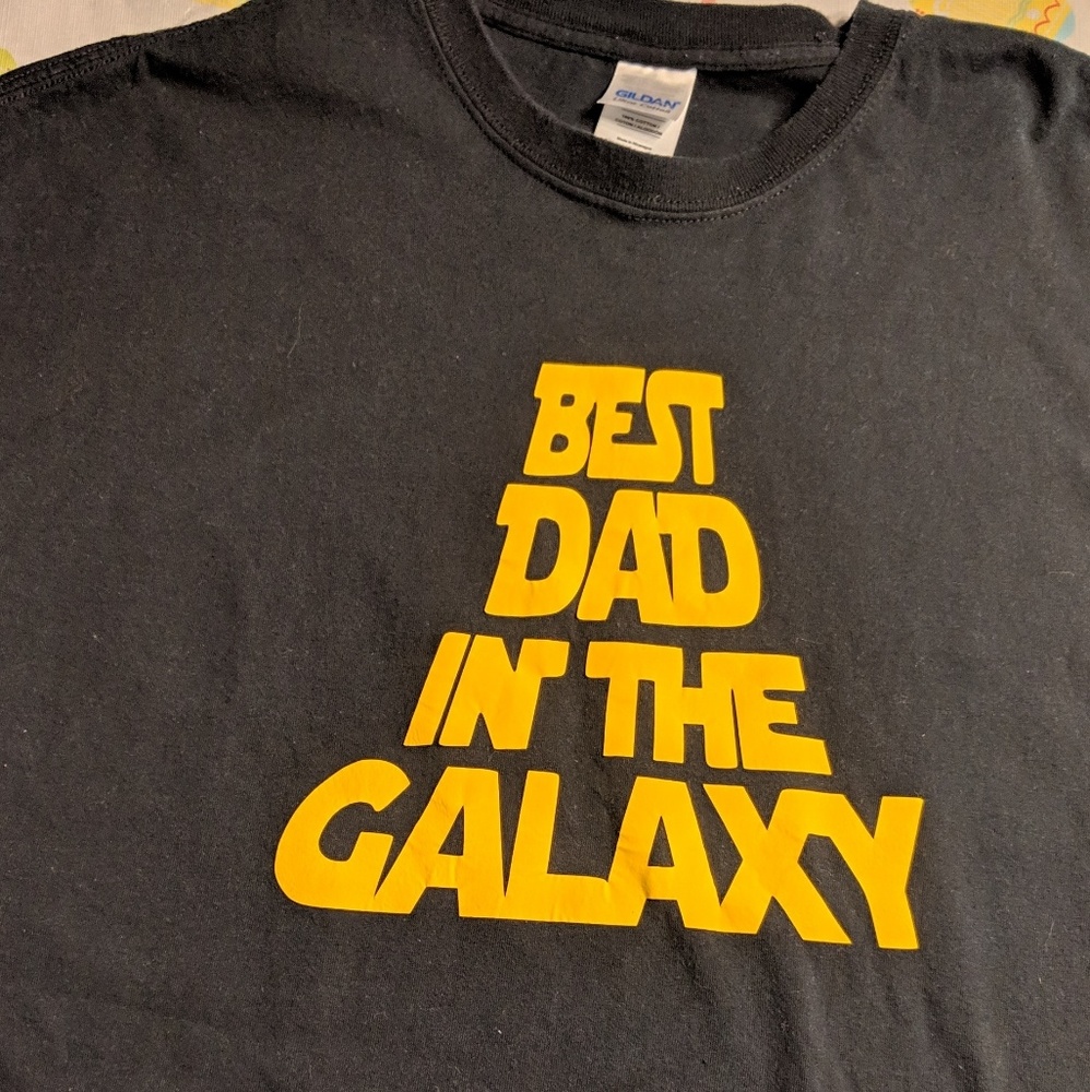 Best Dad in the Galaxy Star Wars shirt 2XL